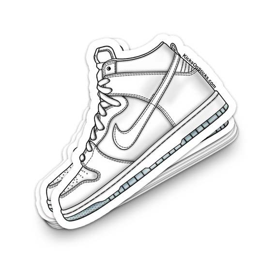 SB Dunk High "White Ice" Sneaker Sticker