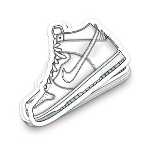 SB Dunk High "White Ice" Sneaker Sticker