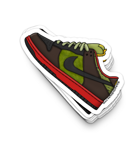 SB Dunk Low "Asparagus" Sneaker Sticker
