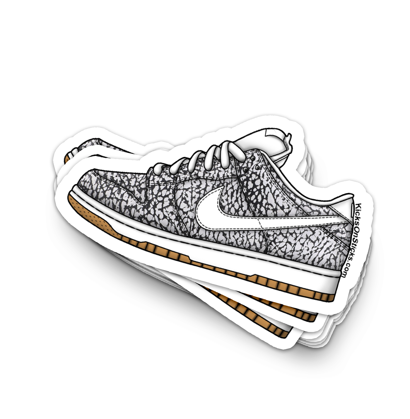 SB Dunk Low "Asphalt Road" Sneaker Sticker