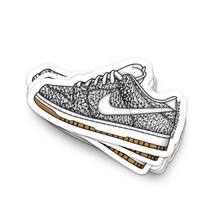 SB Dunk Low "Asphalt Road" Sneaker Sticker