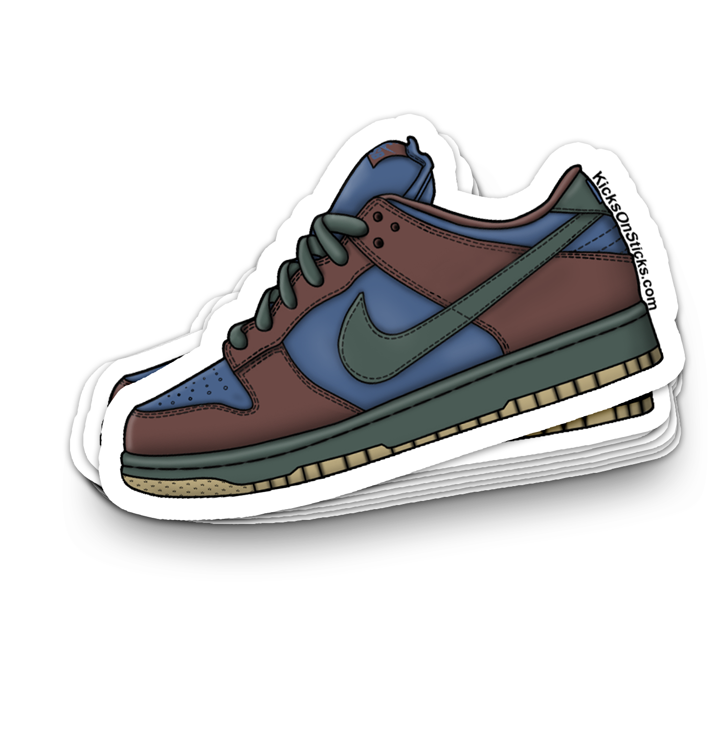 SB Dunk Low "Barf" Sneaker Sticker