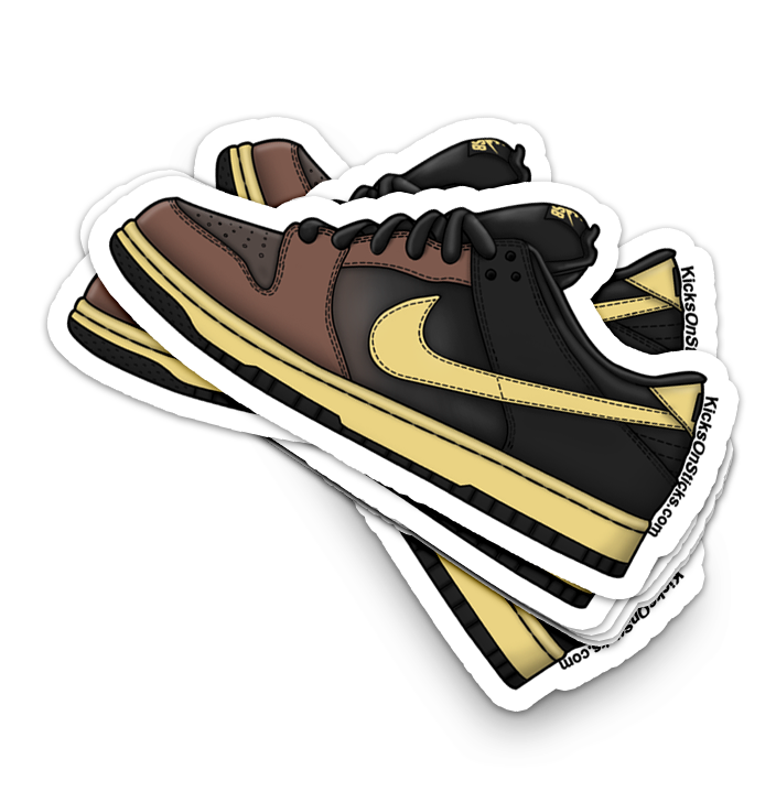 SB Dunk Low "Black & Tan" Sneaker Sticker