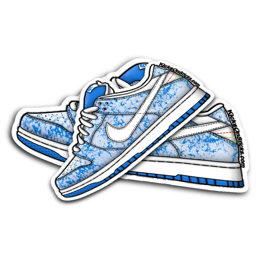 SB Dunk Low "Blue Marble" Sneaker Sticker