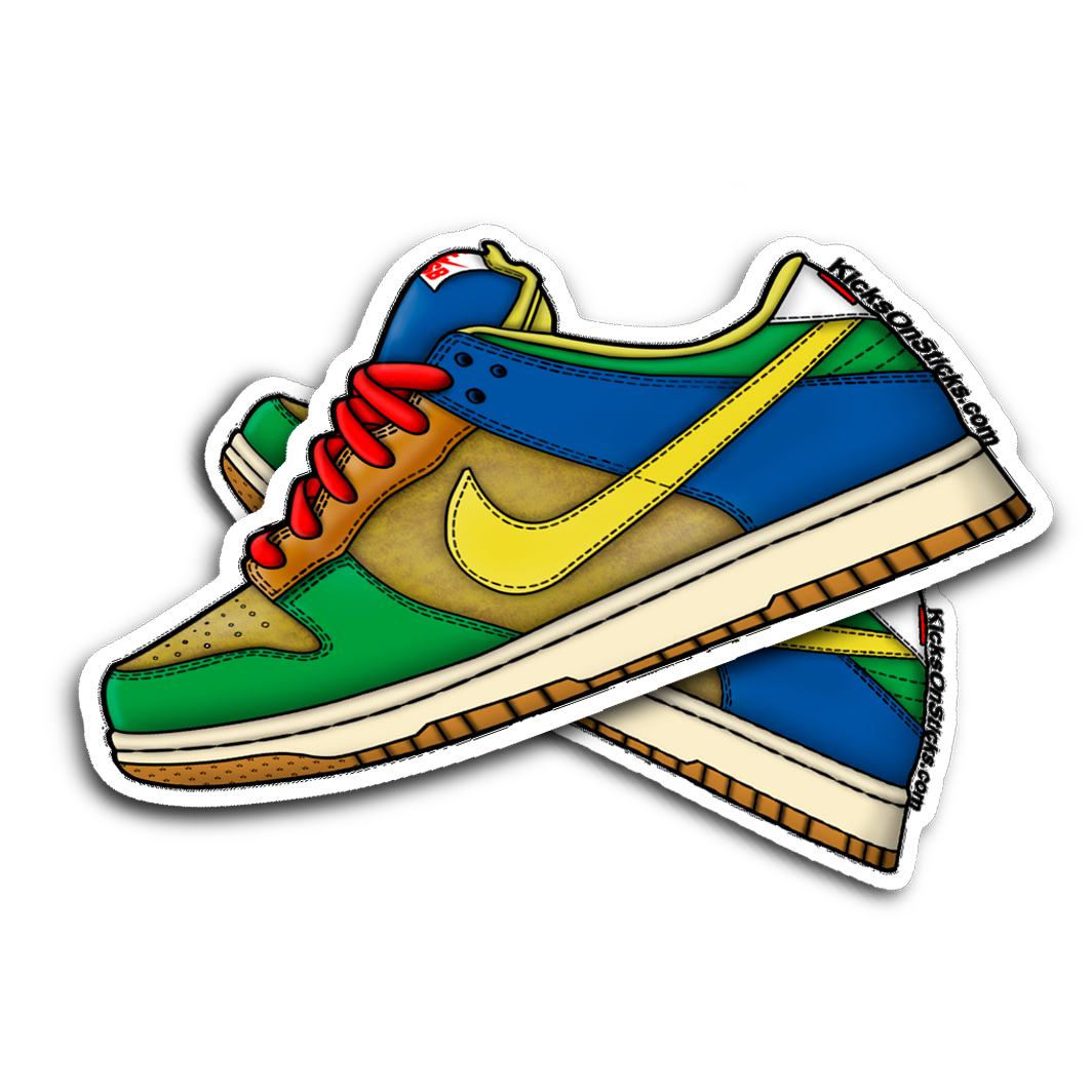 SB Dunk Low "Brooklyn Projects Halo" Sneaker Sticker