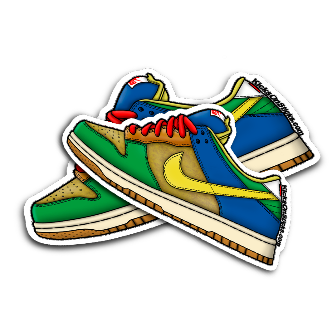 SB Dunk Low "Brooklyn Projects Halo" Sneaker Sticker