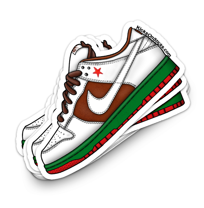 SB Dunk Low "Cali" Sneaker Sticker