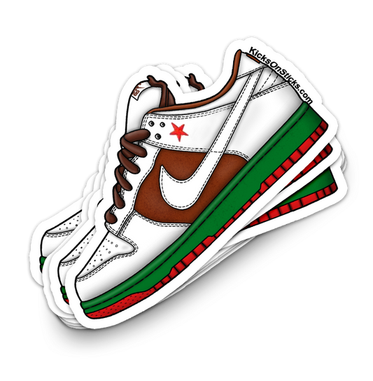SB Dunk Low "Cali" Sneaker Sticker