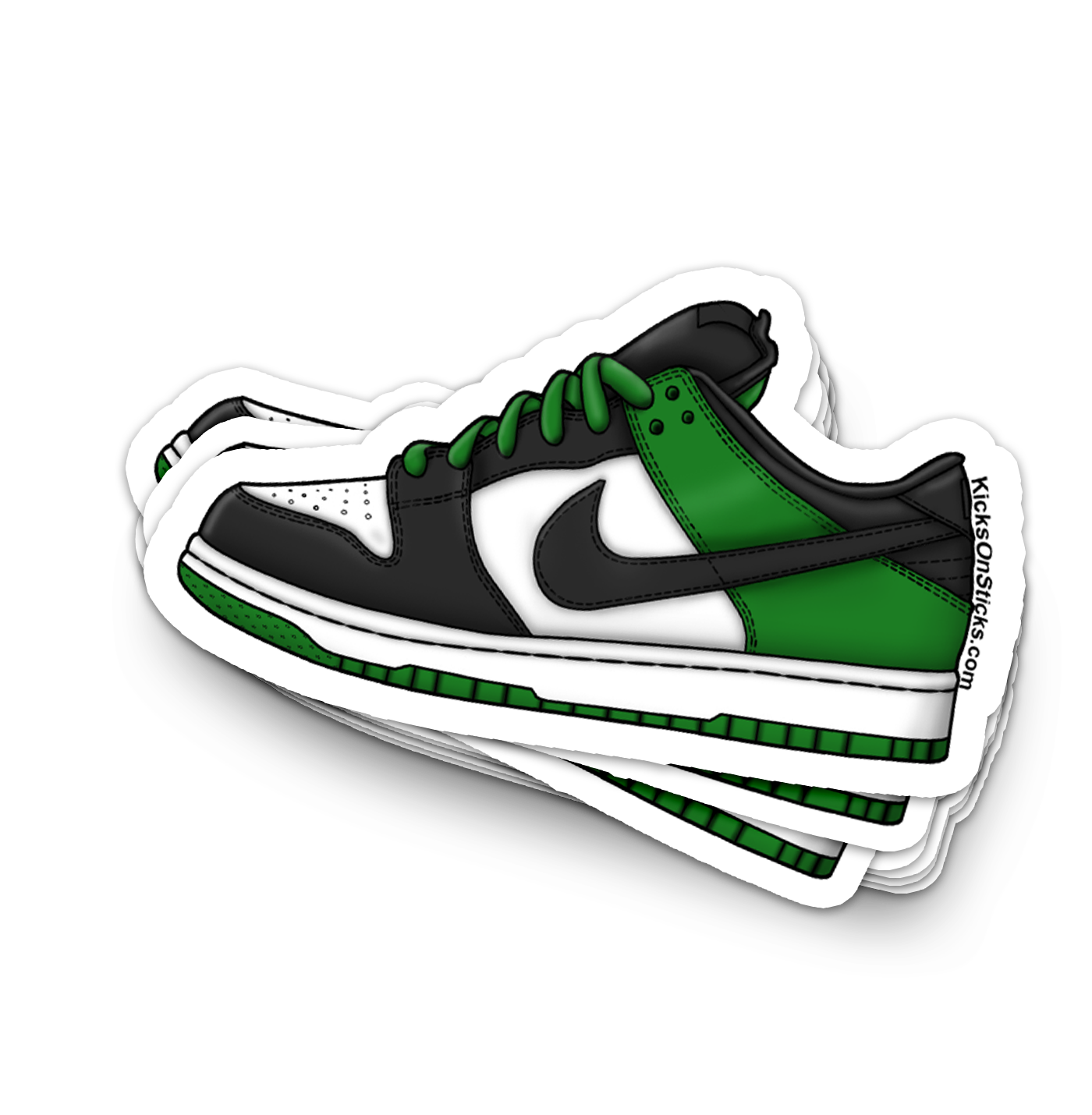 SB Dunk Low "Classic Green" Sneaker Sticker