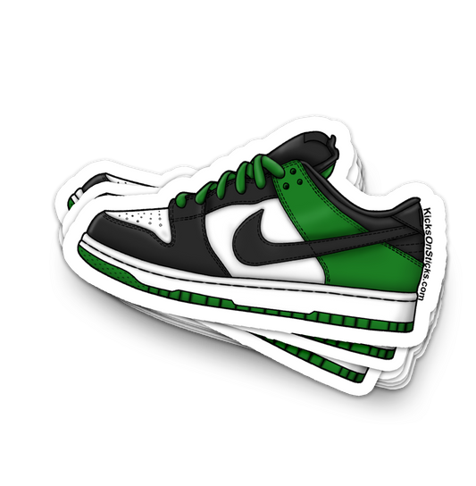 SB Dunk Low "Classic Green" Sneaker Sticker
