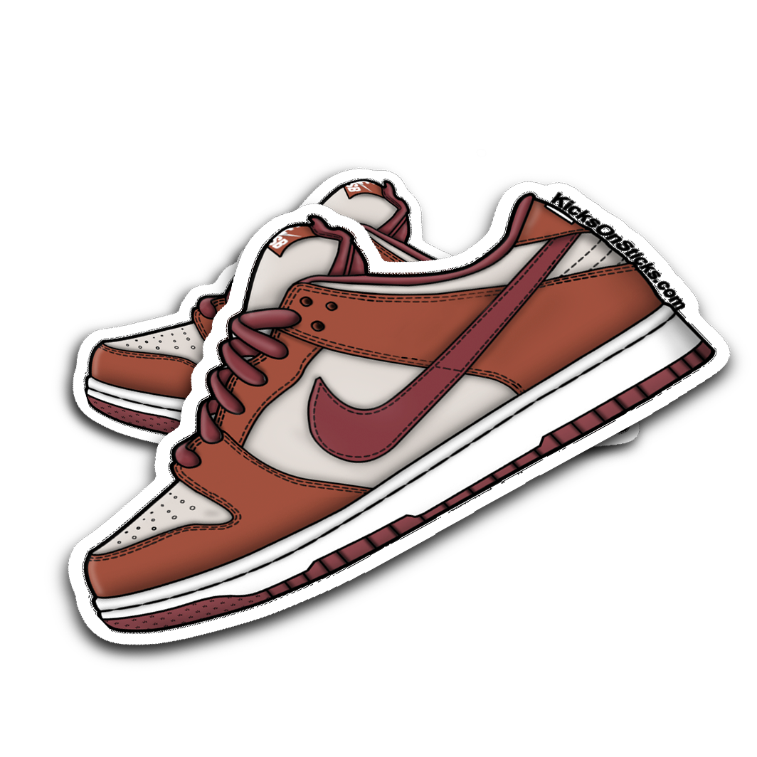 SB Dunk Low "Dark Russet" Sneaker Sticker