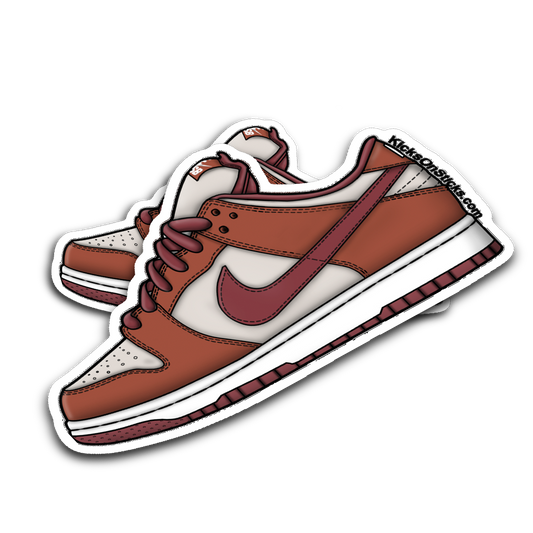 SB Dunk Low "Dark Russet" Sneaker Sticker
