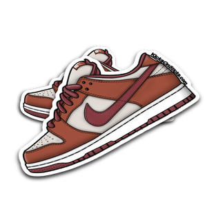 SB Dunk Low "Dark Russet" Sneaker Sticker