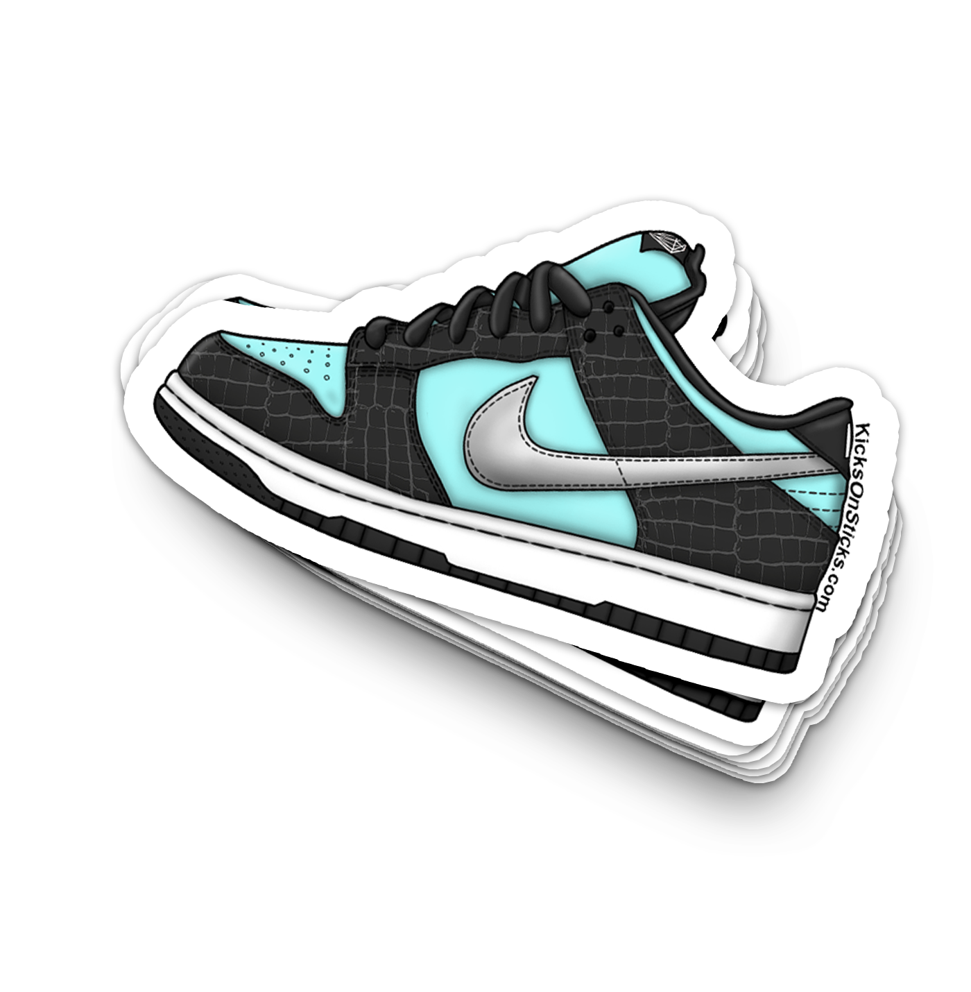 SB Dunk Low "Diamond" Sneaker Sticker