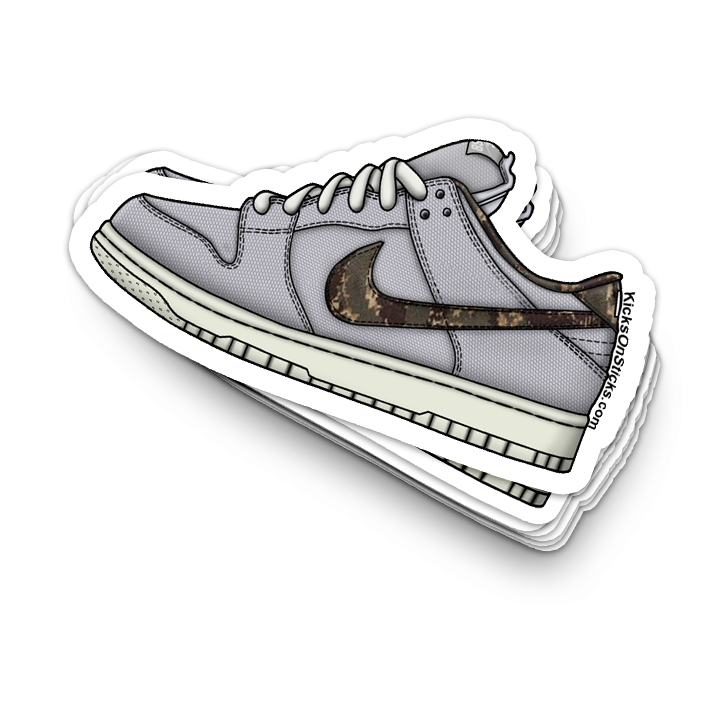SB Dunk Low "Digi Camo" Sneaker Sticker