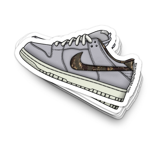 SB Dunk Low "Digi Camo" Sneaker Sticker