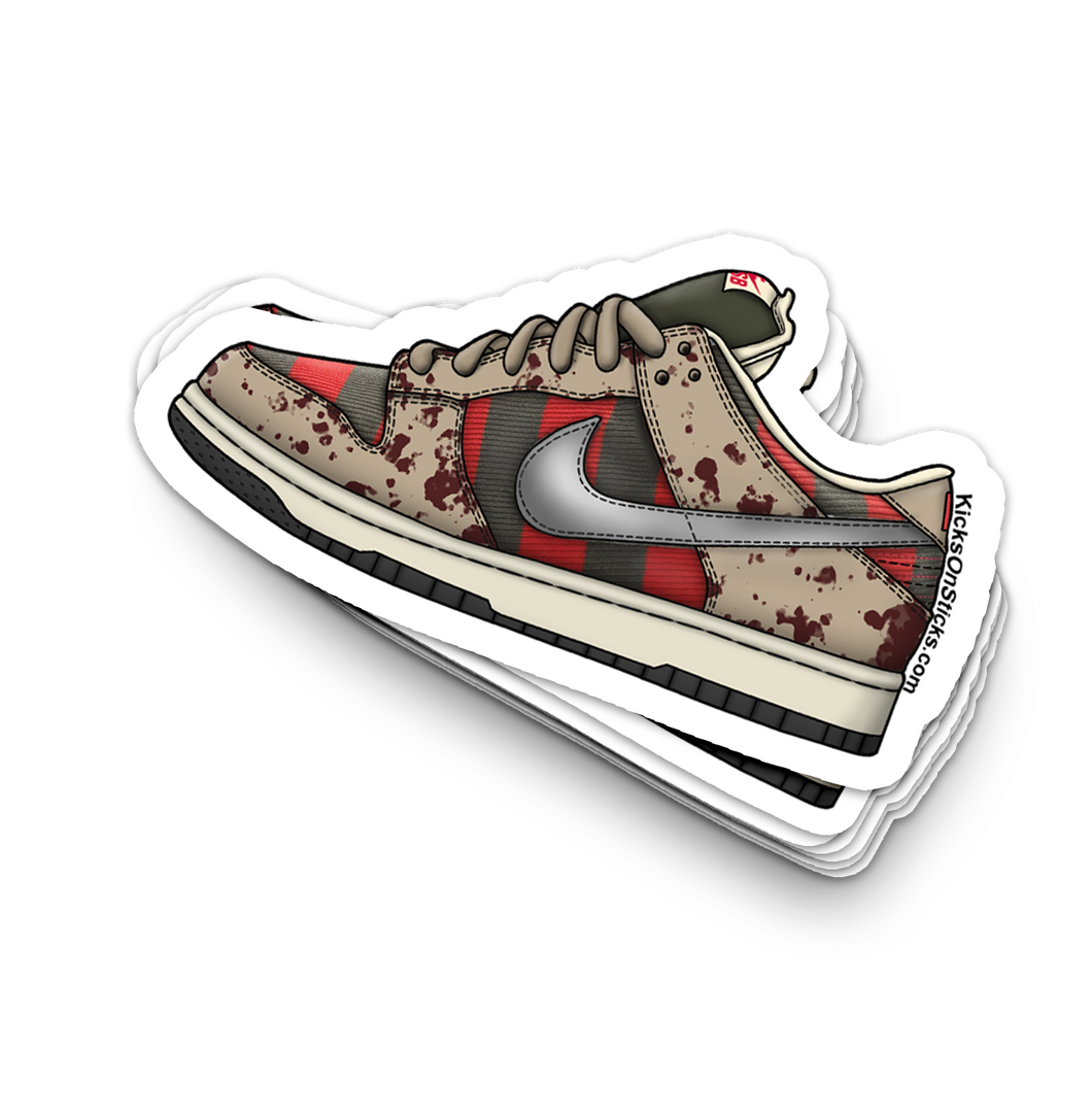 SB Dunk Low Freddy Sneaker Sticker