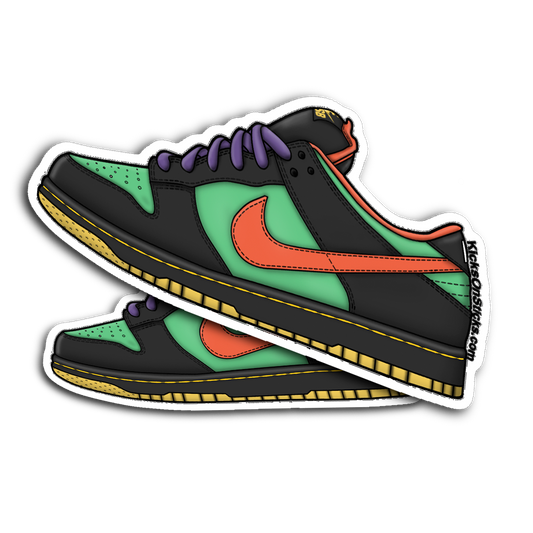 SB Dunk Low "Green Spark" Sneaker Sticker