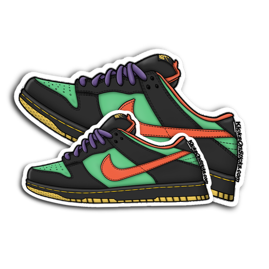 SB Dunk Low "Green Spark" Sneaker Sticker