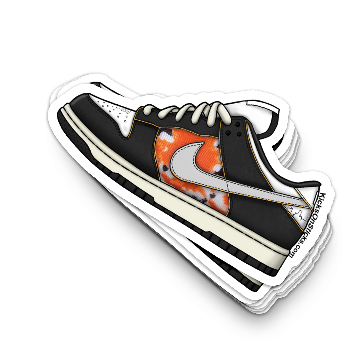 SB Dunk Low "Huf SF Distressed" Sneaker Sticker