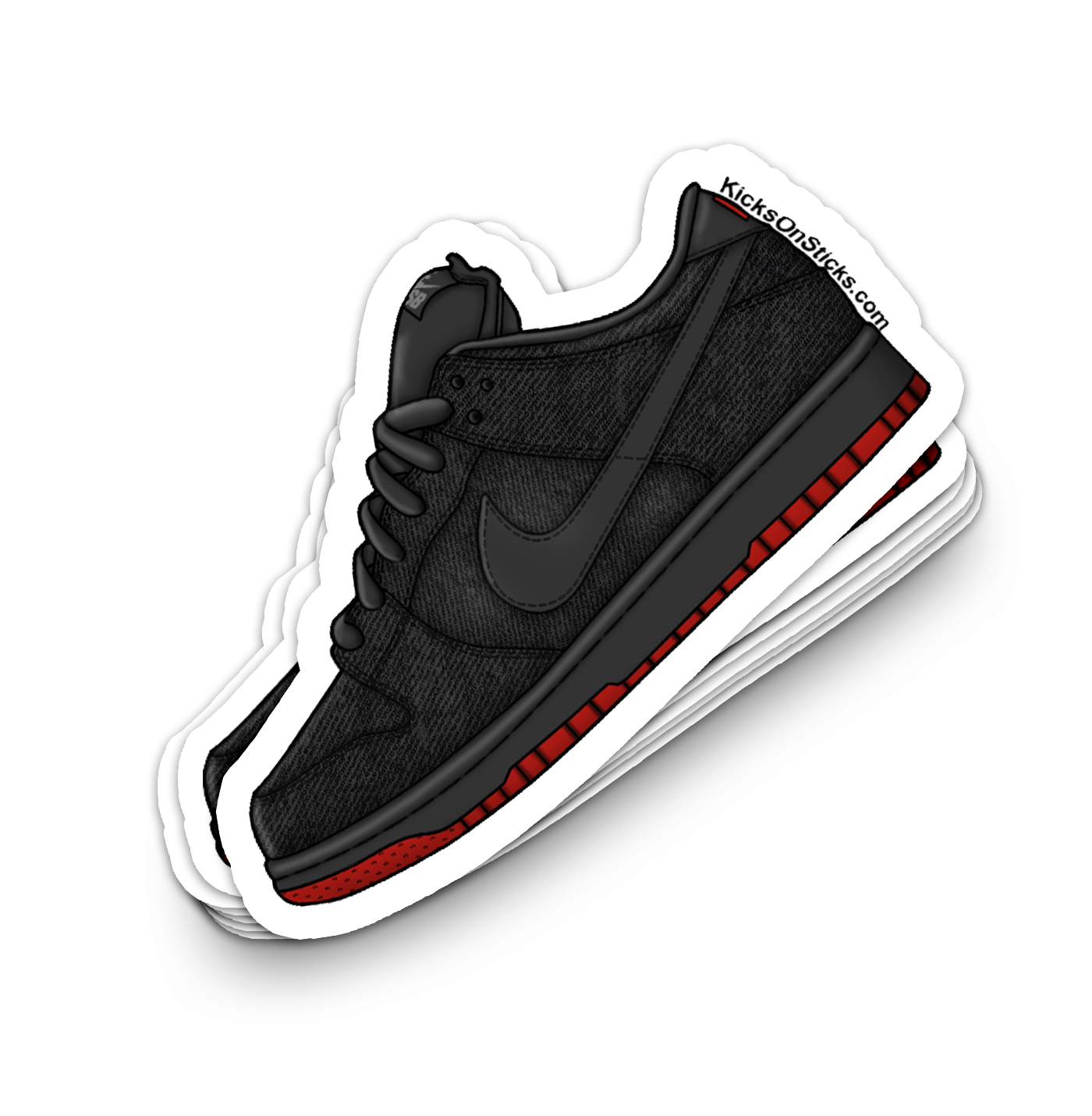 SB Dunk Low "Levi Black" Sneaker Sticker