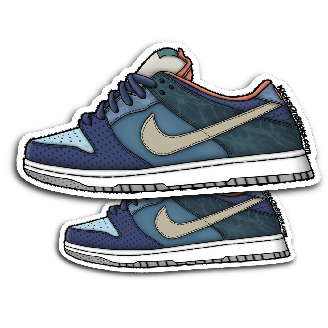 SB Dunk Low "MIA Skateshop" Sneaker Sticker