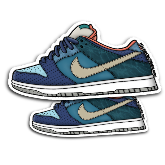 SB Dunk Low "MIA Skateshop" Sneaker Sticker