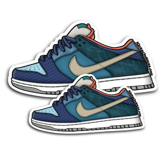 SB Dunk Low "MIA Skateshop" Sneaker Sticker