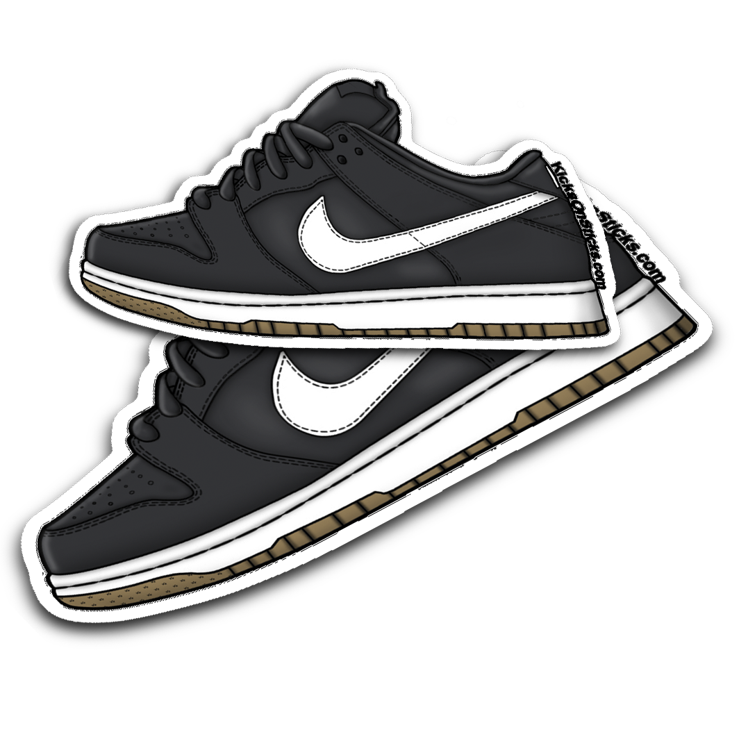 SB Dunk Low "Orange Label Black" Sneaker Sticker