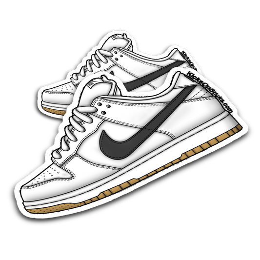 SB Dunk Low "Orange Label White" Sneaker Sticker