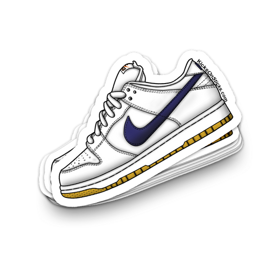 SB Dunk Low "Orange Label White Navy" Sneaker Sticker