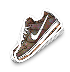 SB Dunk Low "Paisley" Sneaker Sticker