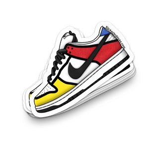 SB Dunk Low "Piet Mondrian" Sneaker Sticker