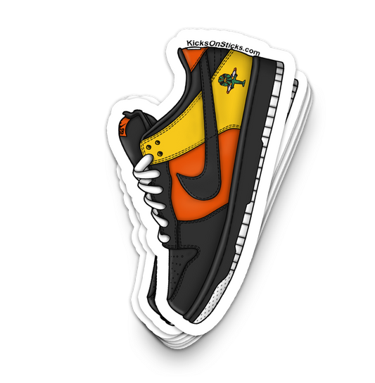 SB Dunk Low "Raygun Black" Sneaker Sticker