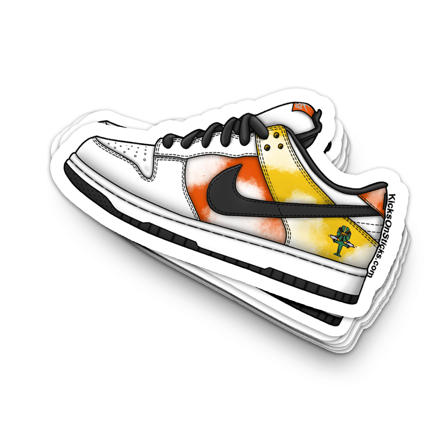 SB Dunk Low "Raygun White 2019" Sneaker Sticker