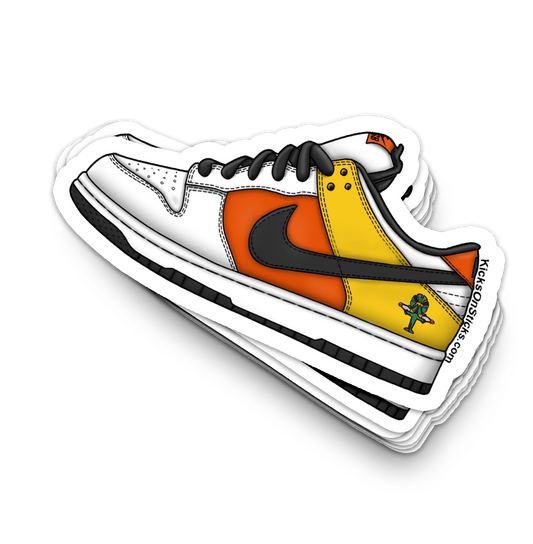 SB Dunk Low "Raygun White" Sneaker Sticker