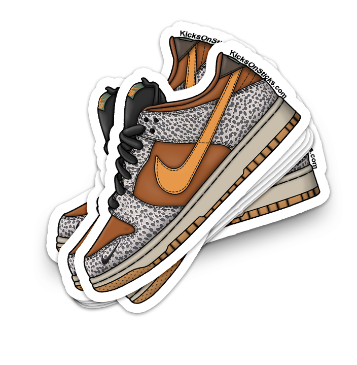 SB Dunk Low "Safari" Sneaker Sticker
