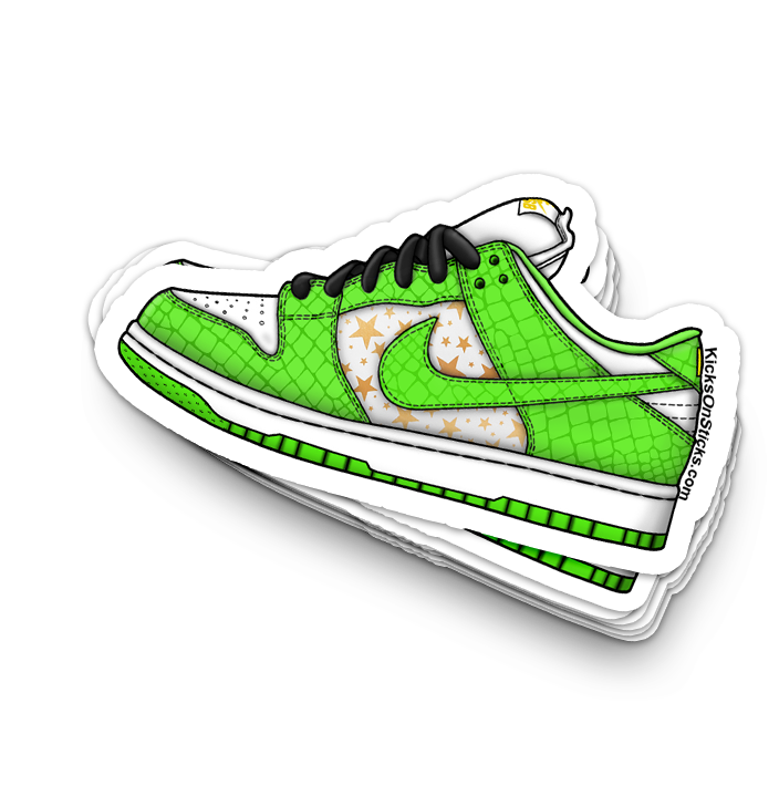 SB Dunk Low "Supreme Mean Green" Sneaker Sticker