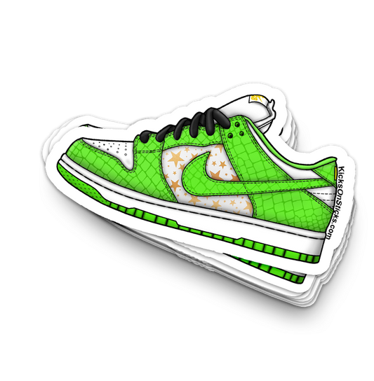 SB Dunk Low "Supreme Mean Green" Sneaker Sticker