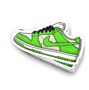 SB Dunk Low "Supreme Mean Green" Sneaker Sticker