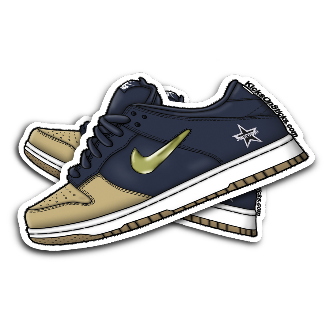 SB Dunk Low "Supreme Jewel Gold" Sneaker Sticker