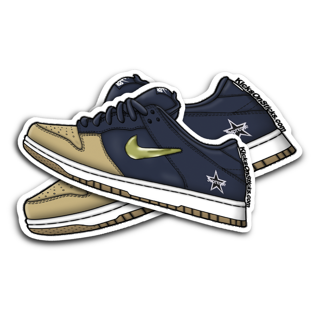 SB Dunk Low "Supreme Jewel Gold" Sneaker Sticker