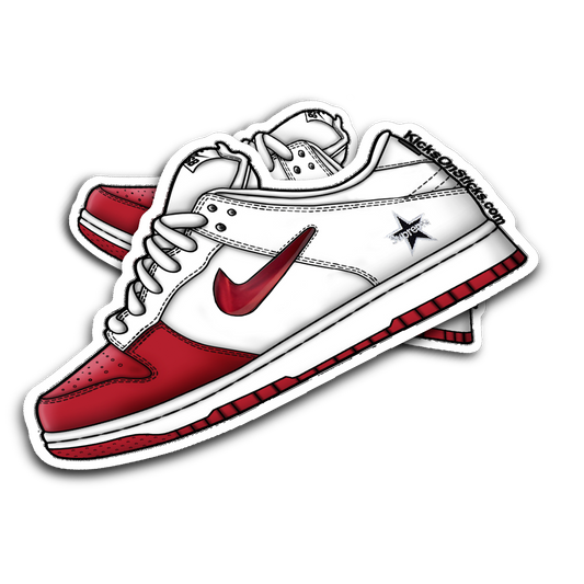 SB Dunk Low "Supreme Jewel Red" Sneaker Sticker