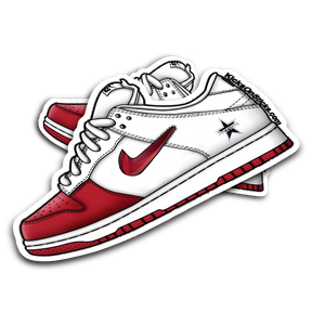 SB Dunk Low "Supreme Jewel Red" Sneaker Sticker