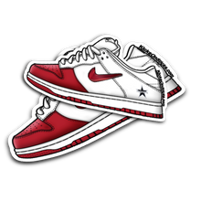 SB Dunk Low "Supreme Jewel Red" Sneaker Sticker