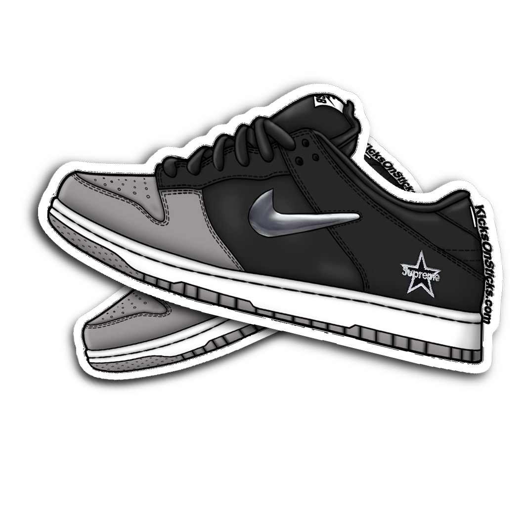 SB Dunk Low "Supreme Jewel Silver" Sneaker Sticker