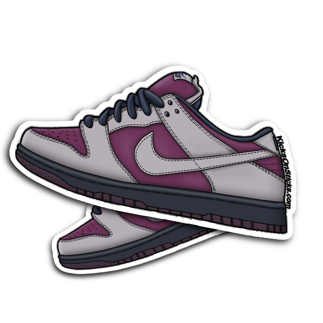 SB Dunk Low "True Berry" Sneaker Sticker