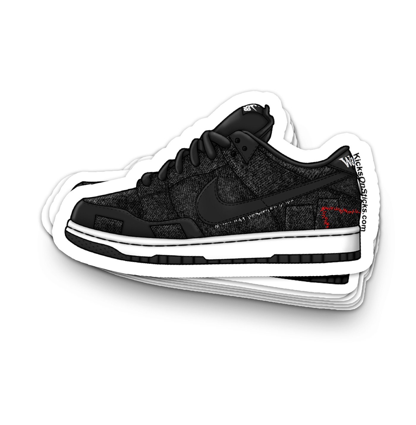 SB Dunk Low "Verdy Wasted Youth" Sneaker Sticker