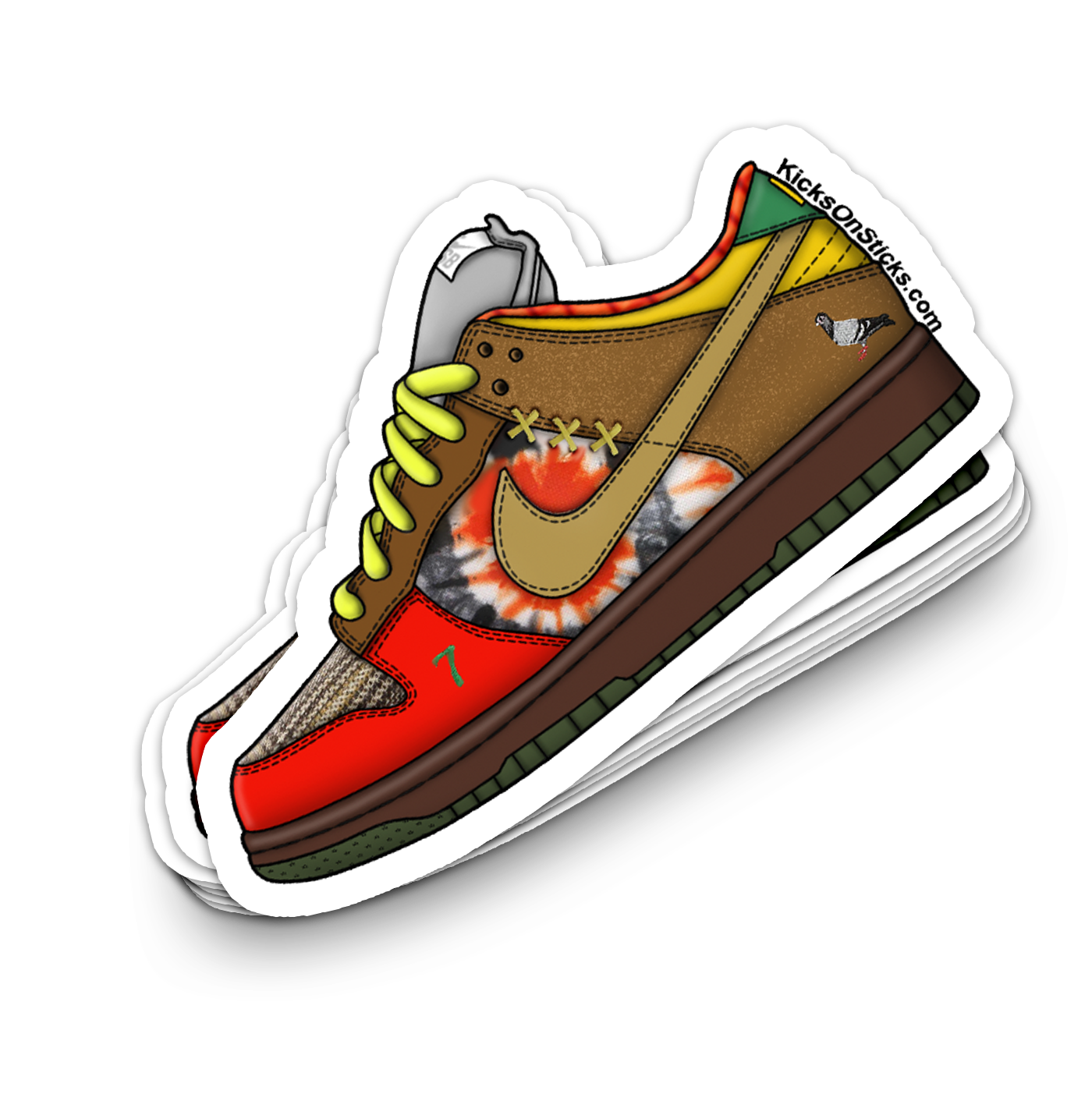 SB Dunk Low "What The Dunk" Sneaker Sticker