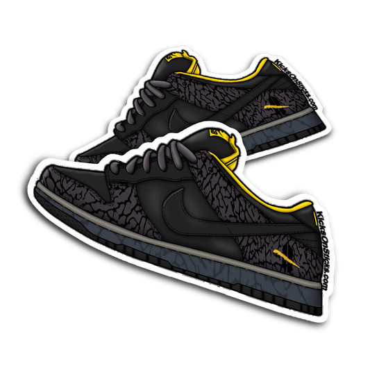 SB Dunk Low "Yellow Curb" Sneaker Sticker